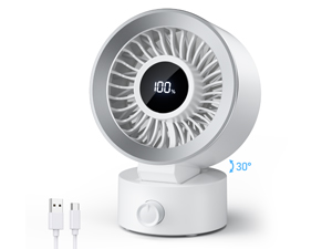 Desk Fan small quiet white