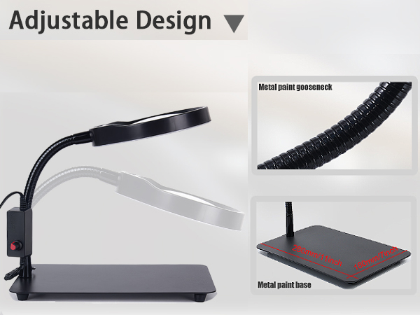 Magnifying Glass with Light and Stand