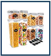 KICHLY Airtight Food Storage Containers With Lids (24 Pack) - Pantry Organizers - Pantry Storage ...