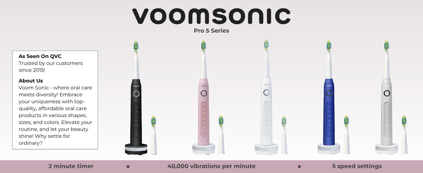 Voom Sonic Pro 5 Series Electric Toothbrush