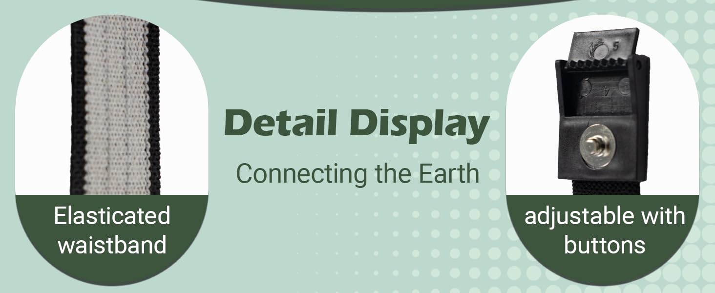 Detail Display-Elasticated waistband+adjustable withbuttons for Connecting the Earth