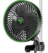 VIVOSUN AeroWave E6 Gen2, Grow Tent Clip Fan 6”, EC Motor, Smart Control, Powerful Oscillating Fa...