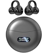 Piluyaa Clip-on Earbuds,Open Ear Earbuds Wireless Bluetooth 5.4, Lightweight Open Ear Headphones ...