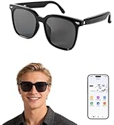 SIHUADON Smart Glasses for Men &amp; Women, Bluetooth Glasses with Open-Ear Speaker, Smart Audio Glas...