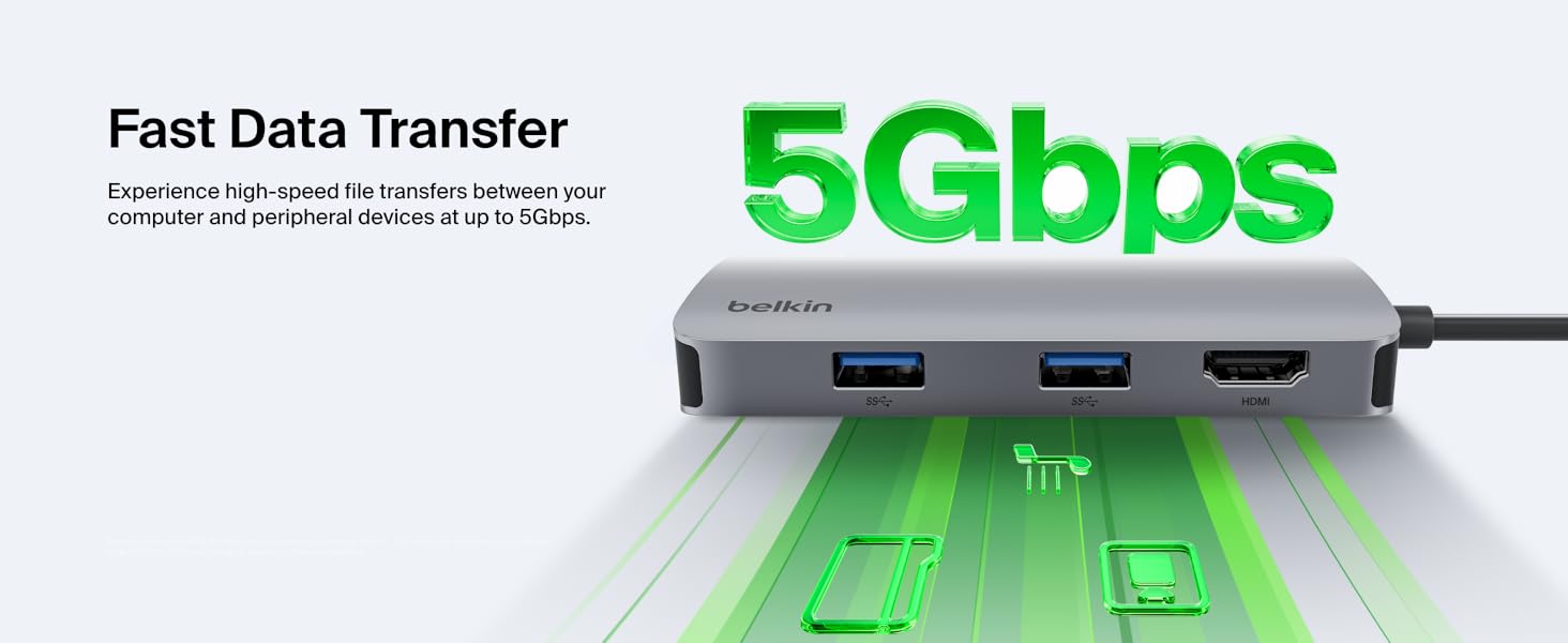 Belkin Connect USB-C 5 in 1 multiport hub