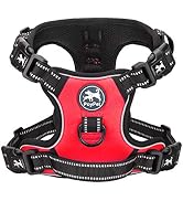 PoyPet 2019 Upgraded No Pull Dog Harness with 4 Snap Buckles, 3M Reflective with Front &amp; Back 2 L...