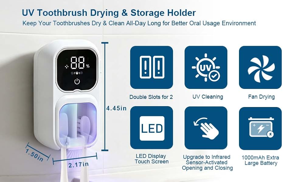 UV Toothbrush Holder