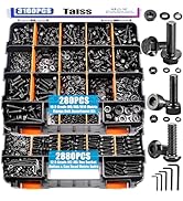 Taiss 3160PCS Metric Flange Bolt Assortment Kit,Nuts and Bolts Assortment Kit M2 M3 M4 M5 M6x1.0 ...