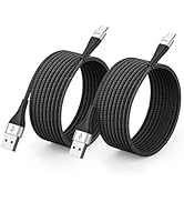 Extra Long USB to USB C Cable 15FT 2Pack, Type A to Type C Cord Fast Charging Braided Charger for...