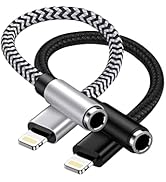 2Pack iPhone Headphone Adapter, [Apple MFi Certified] Lightning to 3.5mm Headphone/Earphone Audio...
