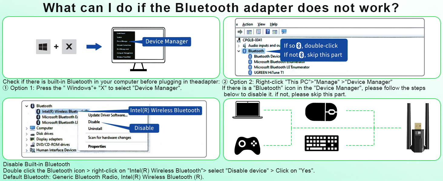 USB Bluetooth Adapter for PC