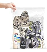 Xsourcer Zipper Storage Bags, Pack of 12, 3.5 Gallon Reclosable Plastic Storage Bags, Great Stora...