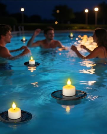 solar floating candles