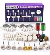 114 PCS Polishing Kit with 2Pcs Polishing Compound for Dremel, Abrasive Buffing Wheels Polishing ...