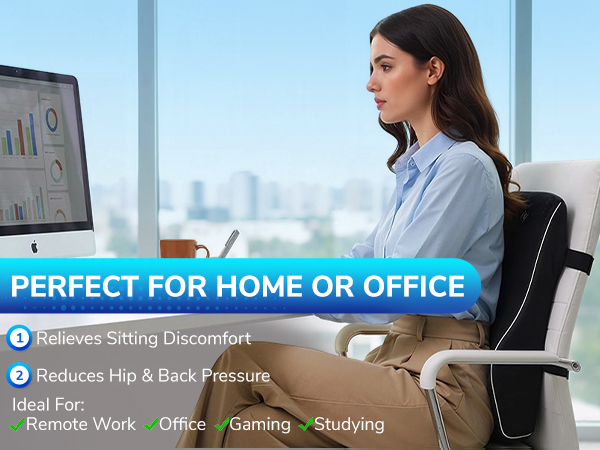 Lumbar Pillow with High Backrest