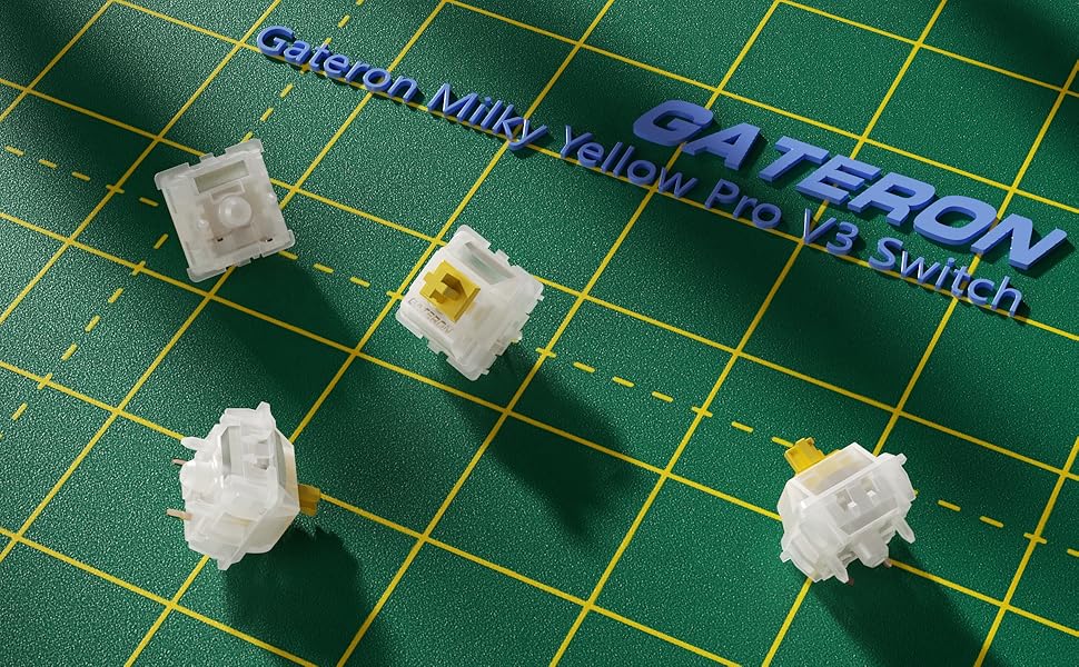 Milky Yellow Pro V3 Keyboard Switches
