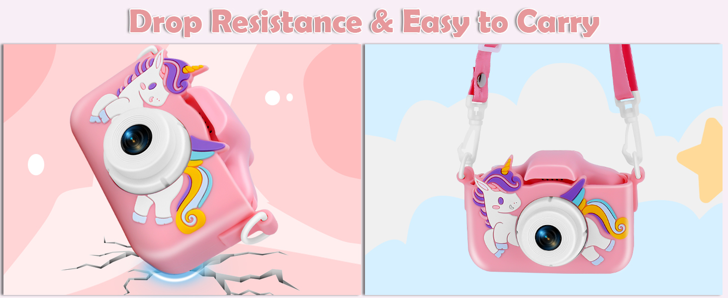 pink camera for kids