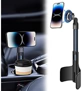 REYGEAK for Magsafe Cup Holder Phone Mount,2 in 1 Car Cup Holder Expander,Magnetic Phone Cup Hold...