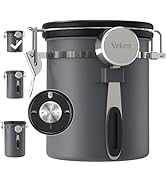 Veken Coffee Canister, Airtight Stainless Steel Kitchen Food Storage Container with Date Tracker ...
