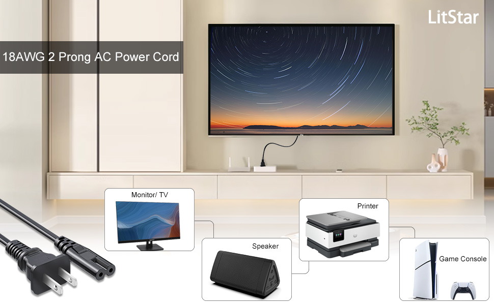 2 prong power cord universal A+-970x600