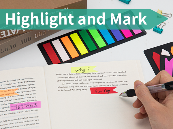 page markers