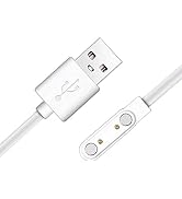 Haourlife 2Packs Replacement Magnetic Charging Cable for Smart Watch(7.62mm 2 Pin)