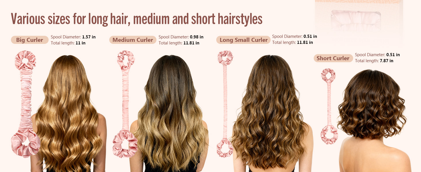 hair rollers heatless curlers curls curler curling overnight rods curl roller women curly
