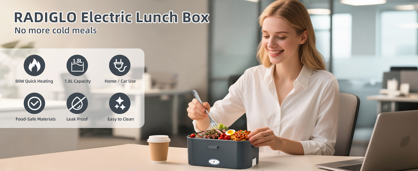 RADIGLO Electric Lunch Box