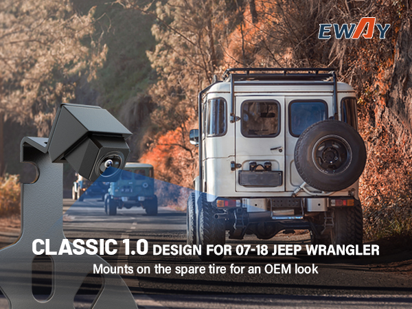 pare Tire Wheel Backup Camera for Jeep Wrangler JK JKU Rubicon Commander Patriot Liberty 2007-2018 