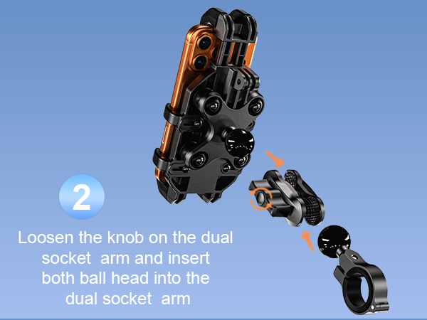 Anti-Theft Motorcycle Phone Mount