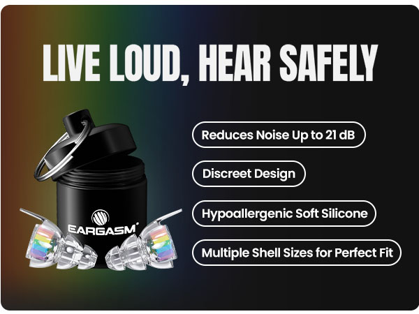 Eargasm High Fidelity Earplugs in Rainbow