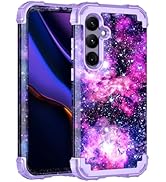 Miqala for Galaxy S24 5G Case,Glow in The Dark Three Layer Heavy Duty Shockproof Full Body Protec...