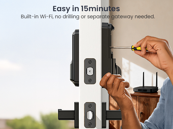 keyless deadbolt Easy in 15minutes