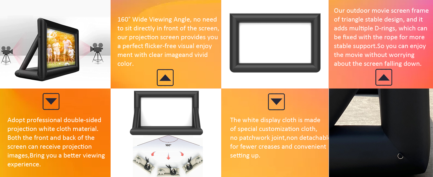 Inflatable Outdoor Projector Movie Screen