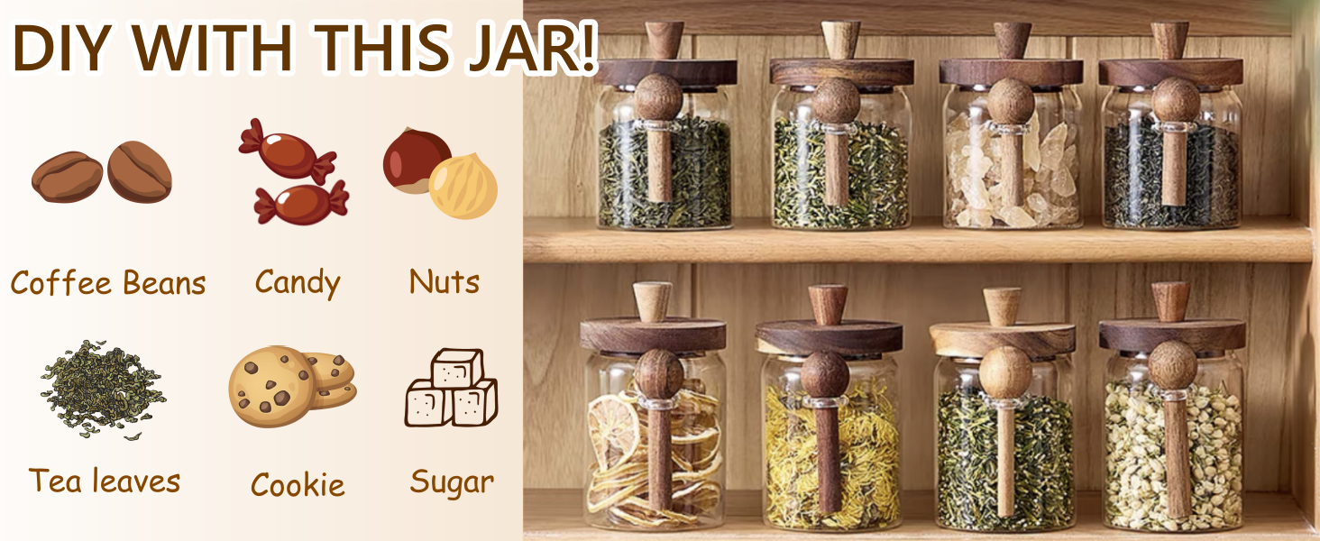 Glass Food Storage Jar
