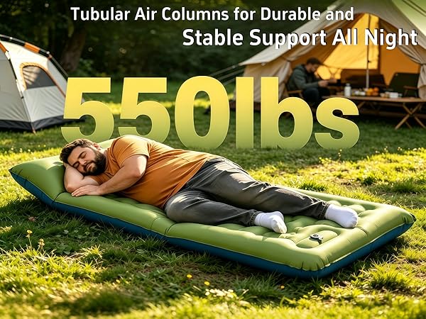Tubular Air Columns for Durable and Stable Support All Night
