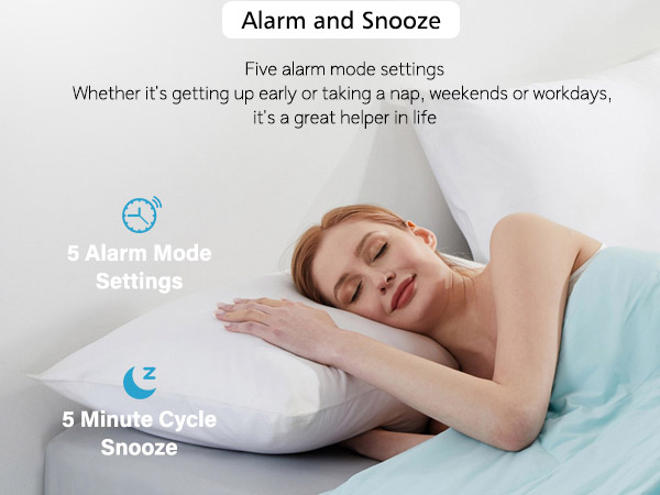 Zonopy Digital Alarm Clock with LED Display