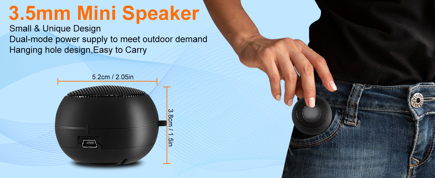 Mini speaker Portable audio speaker Mobile audio speaker Laptop audio speaker