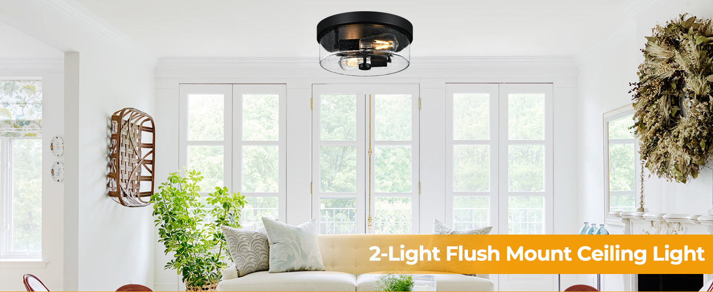 flush mount ceiling light farmhouse