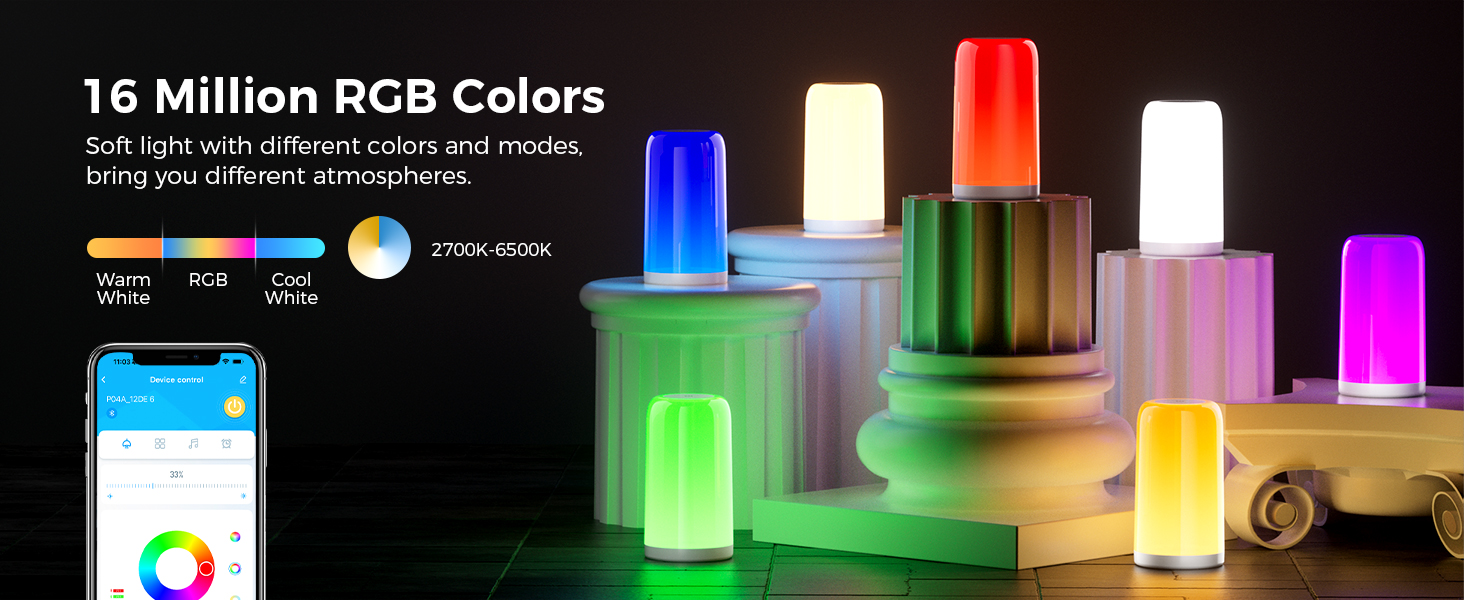 color changing table lamp