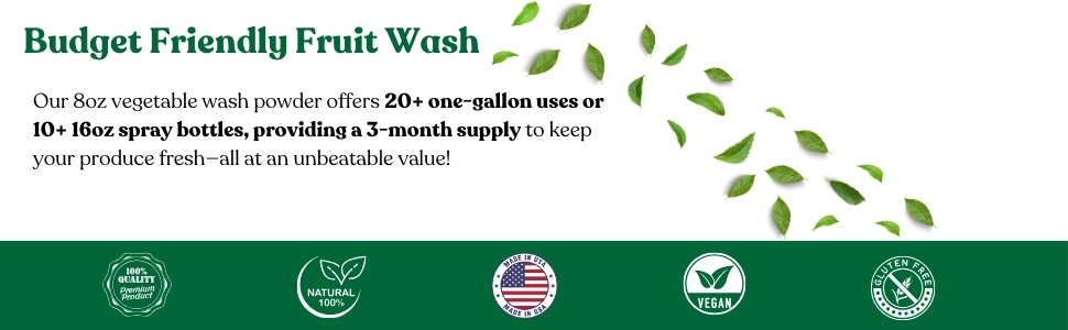 vegetable wash spray, produce cleaner, fruit and veggie cleaner, fruit veggie wash, fruit spray wash