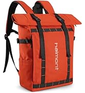 Haimont Rolltop Backpack Commuter Carry on Backpack for Women Men Water-Resistant Daypack with Mu...