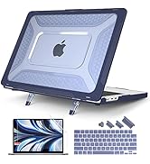 Batianda Case for M2 MacBook Air 13.6 inch 2022 Release A2681 Model,Honeycomb Heavy Duty Protecti...