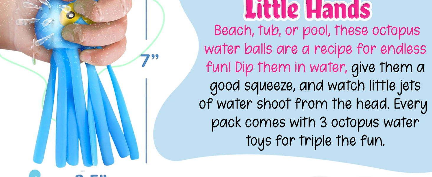 6pk Octopus Water BallsOctopus Water Balls