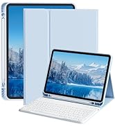 KTGGHG Keyboard Case for iPad Air 11-inch M3 (2025) / M2 (2024), iPad Air 5th (2022) / 4th Genera...