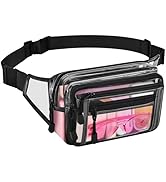 Clear Bag Stadium Approved Large Clear Fanny Pack for Women for Work,Multi-purpose Waist Bag for ...