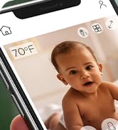 Motorola Baby monitor for nursery with temperature monitoring and smartphone app journal moments