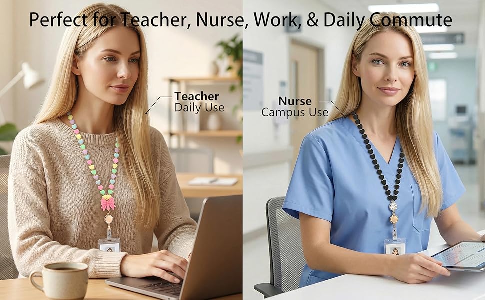 teacher lanyard nurse id badges