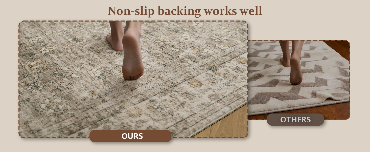 Runner Rug Non-slip Backing