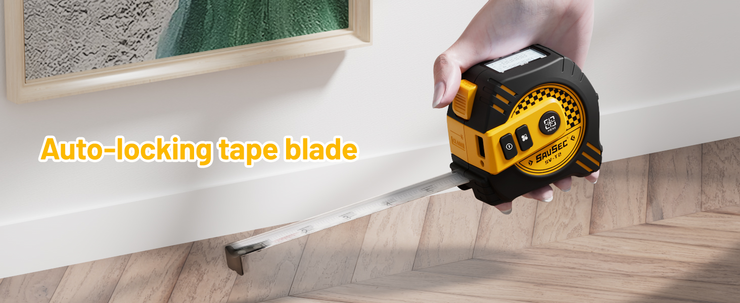 Auto-locking tape blade